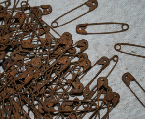 rusty safety pins